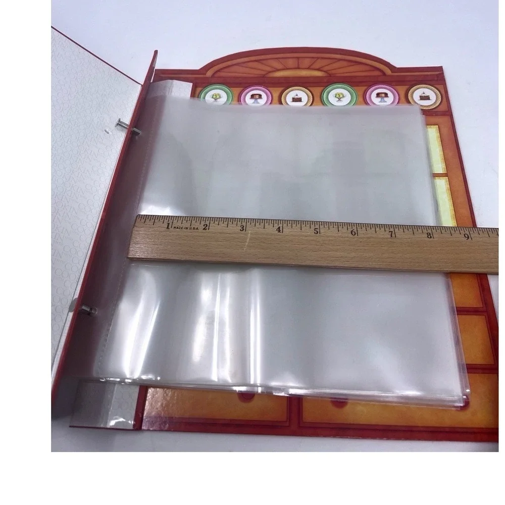 10x10 Kitchen Recipe Scrapbook Album 20 Refillable 8x8 Pages Assembled Unused